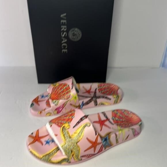 New Authentic Versace Trésor de la Mer Slide Sandal (Women) - Picture 6 of 12